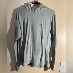 Men’s Columbia Green Lightweight Hooded Long Sleeve Size Small